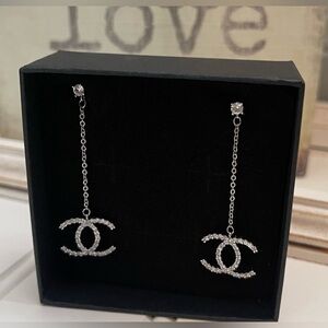 Elegant Rhinestone Drop Earrings | Chic Statement Jewelry